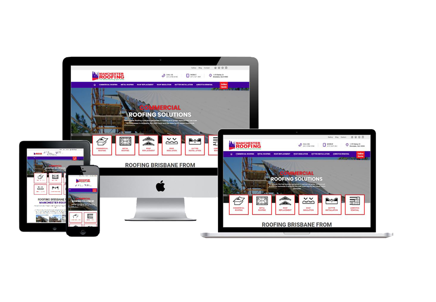 Kliper School created the website for construction company Manchester Roofing to present their services